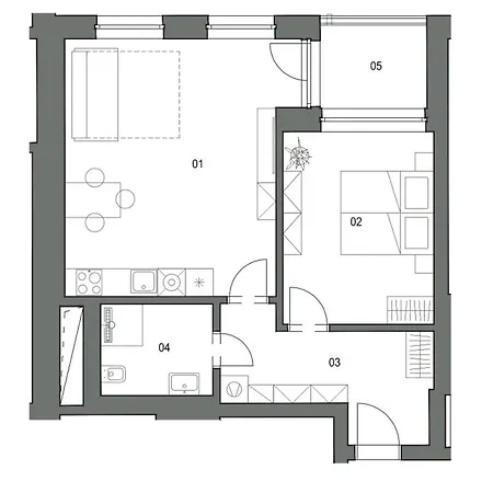 Apartment Luxusni Krumlovsky Vltavin